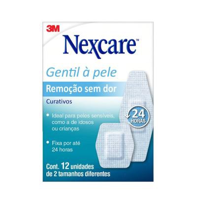 Curativo 3M Nexcare Remoção Sem Dor 12 Unidades