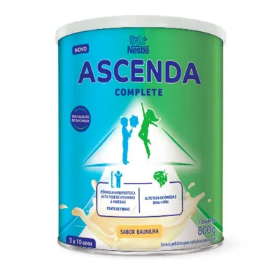 Suplemento Alimentar Infantil Ascenda Baunilha 800g