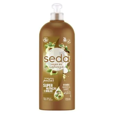 Creme de Pentear Seda Joias da Natureza Bomba Abacate e Karite 700ml