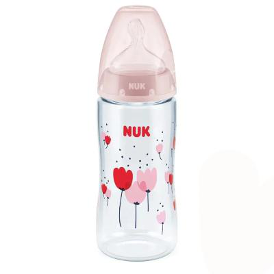 Mamadeira Nuk First Choice Controle de Temperatura Rosa Tamanho 2 300ml