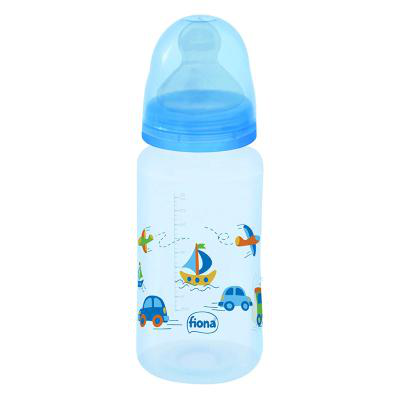 Mamadeira Fiona Ortodôntica Silicone Tamanho 2 Azul 300ml