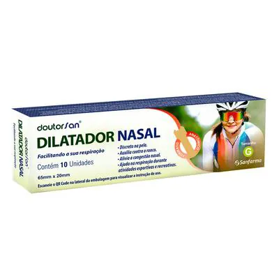 Dilatador Nasal Doutorsan Tamanho Masculino Médio 10 Unidades