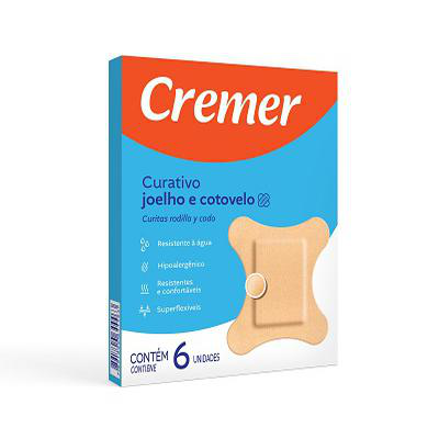 Curativo Cremer para Joelho e Cotovelo 6 Unidades