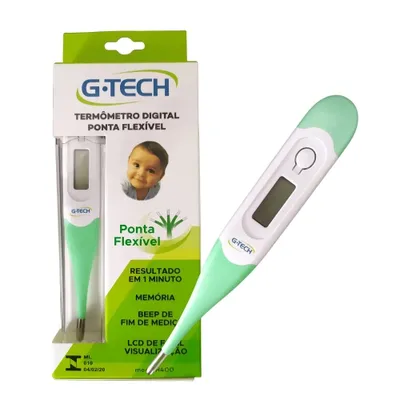 Termômetro Clínico Digital G-Tech Com Ponta Flexível Th400 preço