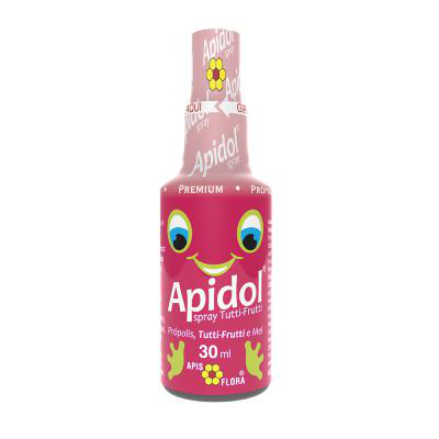 Spray para Garganta Infantil Apidol Orgânico Própolis, Tutti-Frutti e Mel 30ml