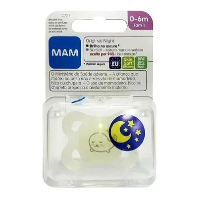 Chupeta Mam Original Night Tamanho 1 De 0 a 6 Meses Neutra
