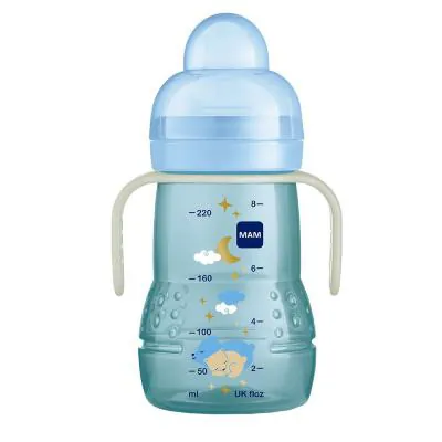 Copo Mam Transição Trainer+Night Azul 220ml