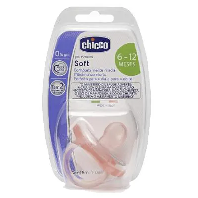 Chupeta Chicco Physio Forma Soft 6-16M Rosa Claro