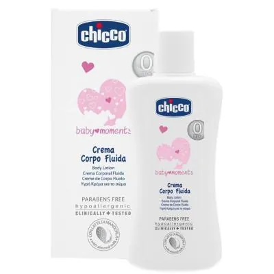 Creme Hidratante Corporal Chicco Baby Moments 0M+ 200ml