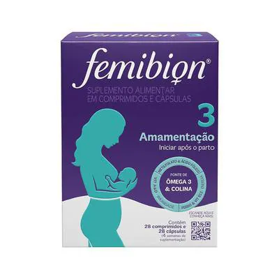 Suplemento Alimentar Femibion Amamentação 28 Comprimidos + 28 Cápsulas