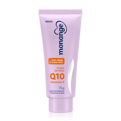 Creme para Mãos Monange Anti-idade Q10 e Vitamina E com ação desodorante 75g
