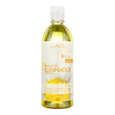 Shampoo Gotas Verdes Iluminador Camomila para Cabelos Claros 500ml