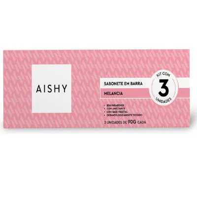 Sabonete Aishy Melancia 90g com 3un