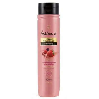 Shampoo Eudora Instance Força Vitaminada Frutas Vermelhas & Ceramidas 300ml