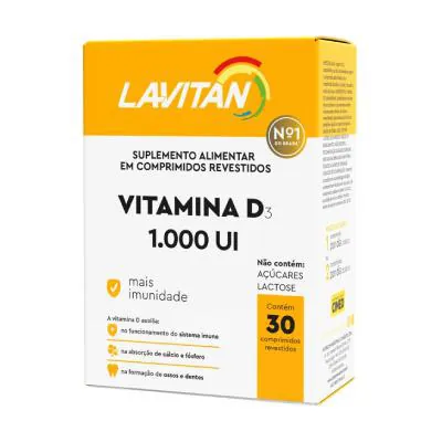 Lavitan Vitamina D 2.000UI 30 Comprimidos