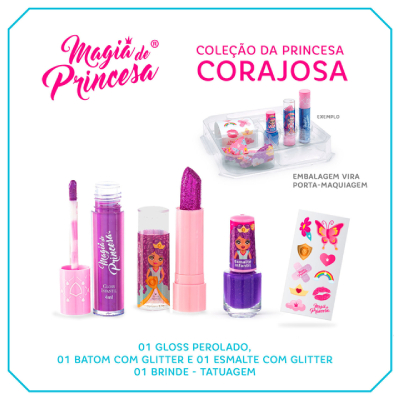 Kit Maquiagem Infantil Magia Princesas Séllus