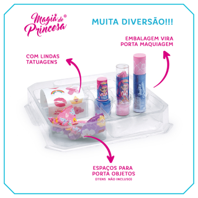 Kit Maquiagem Infantil Magia Princesas Séllus