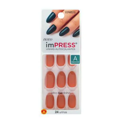 Unhas Postiças Liss NY Impress Color Almond Citrine