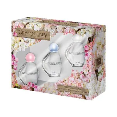 Kit Giovanna Baby Colônia Aromas do Jardim 20ml 3 Unidades