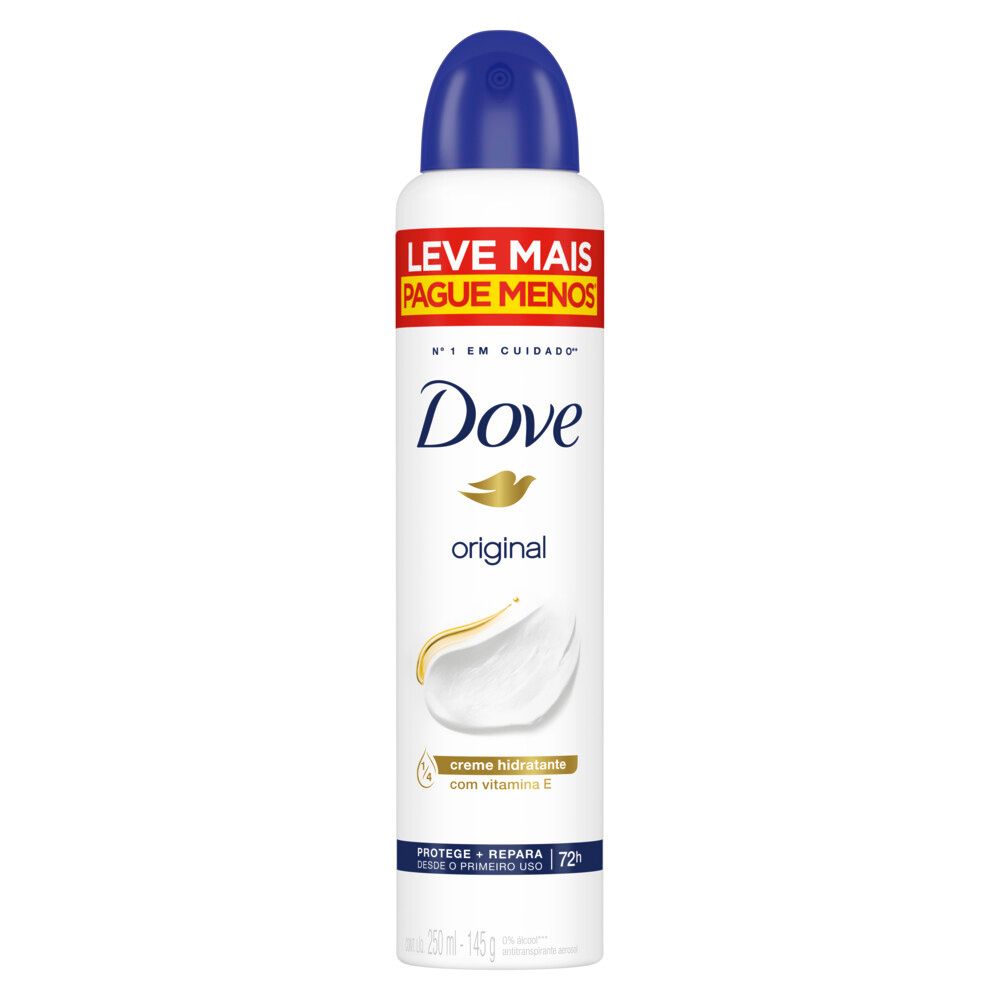 Desodorante Antitranspirante Aerosol Dove Original 250ml