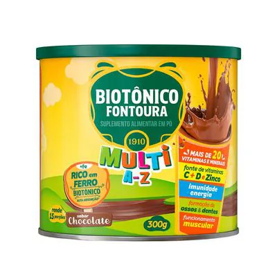 Suplemento Alimentar em Pó Biotônico Fontoura Chocolate 300g