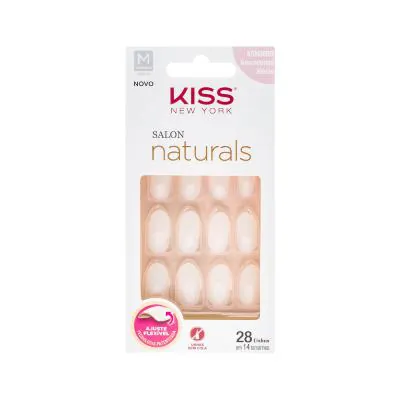 Unhas Postiças Kis NY Salon Naturals Amendoada Médio