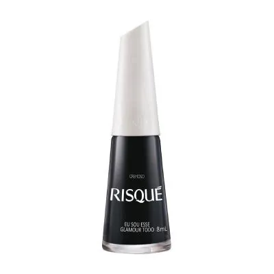 Esmalte Risqué Preto Cremoso Eu Sou Esse Glamour Todo 8ml