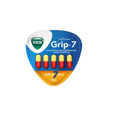 Vick Pyrena Grip-7 Para Gripe 5 Cápsulas preço