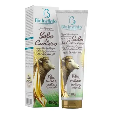 Creme Sebo de Carneiro Bio Instinto Óleo de Argan 150g