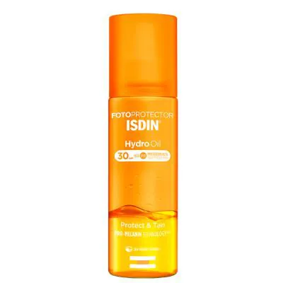 Protetor Solar e Bronzeador Isdin Hydrooil Protect & Tan FPS30 200ml