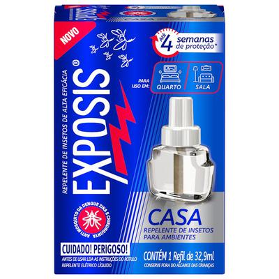 Repelente Exposis Líquido Elétrico Casa Refil 32,9ml