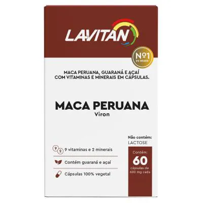 Lavitan Maca Peruana Viron 60 Cápsulas