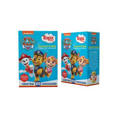 Curativo Topz Baby Patrulha Canina 25 Unidades