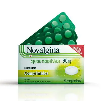 Analgésico Novalgina 500mg 30 Comprimidos