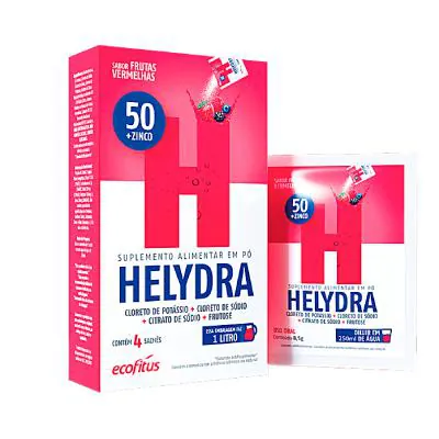 Helydra Frutas Vermelhas 4 Envelopes 8,5g