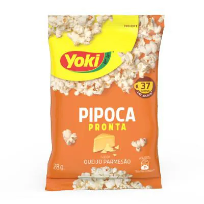 Pipoca Pronta Yoki Sabor Queijo Parmesão 28g