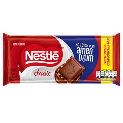 Chocolate Nestlé Classic ao Leite com Amendoim Torrado 150g