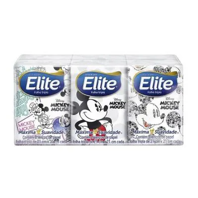 Lenço de Papel Softy Elite Disney Pack 6 Unidades