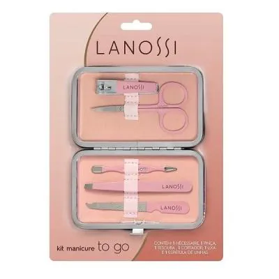 Kit Manicure Lanossi 5 Peças + 1 Nécessaire