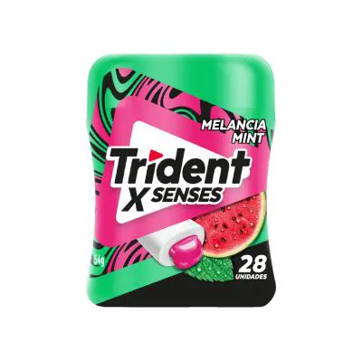 Chicletes Trident X Senses Melancia Mint 54g