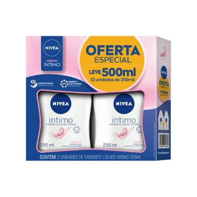 Kit Sabonete Íntimo Nivea com 2 Unidades de 250ml