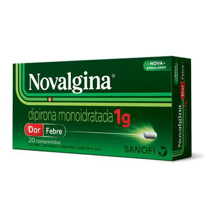 Analgésico Novalgina 1g 20 Comprimidos