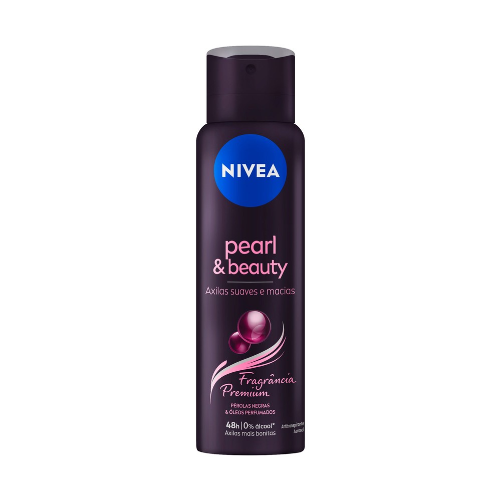 Desodorante Antitranspirante Nivea Aerossol Pearl & Beauty Fragrância Premium 150ml
