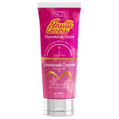 Desodorante Corporal Tacto Frutti Lovers Cheirinho de Chiclete 200ml