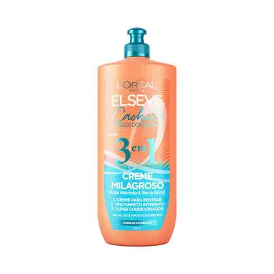 Creme Milagroso Elseve Cachos Longo dos Sonhos 3 em 1 500ml