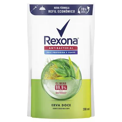 Sabonete Líquido Refil Rexona Erva Doce 200ml