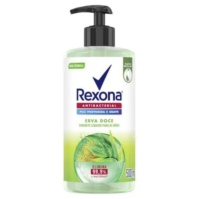 Sabonete Líquido Rexona Antibacterial Erva Doce 500ml