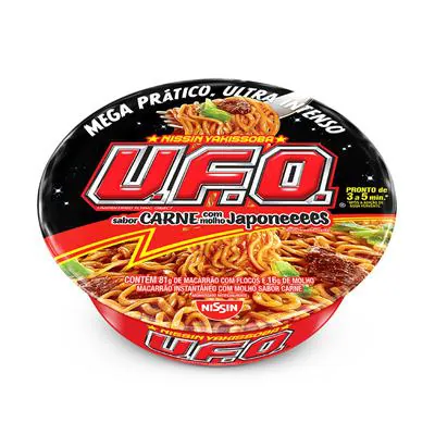Macarrão Instantâneo Nissin Yakissoba Carne com Molho Japonês 97g