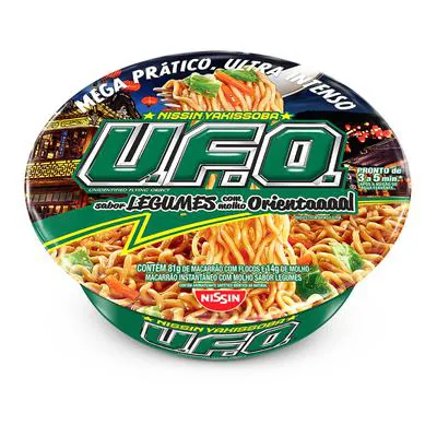 Macarrão Instantâneo Nissin Yakissoba Ufo Legumes com Molho Oriental 97gr
