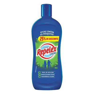 Repelente Loção Repelex 200ml com 25% Desconto